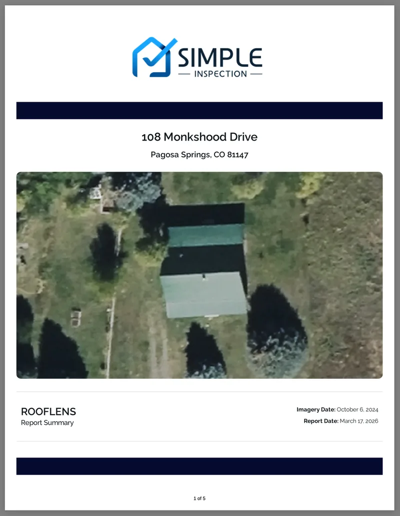 White-label report cover page